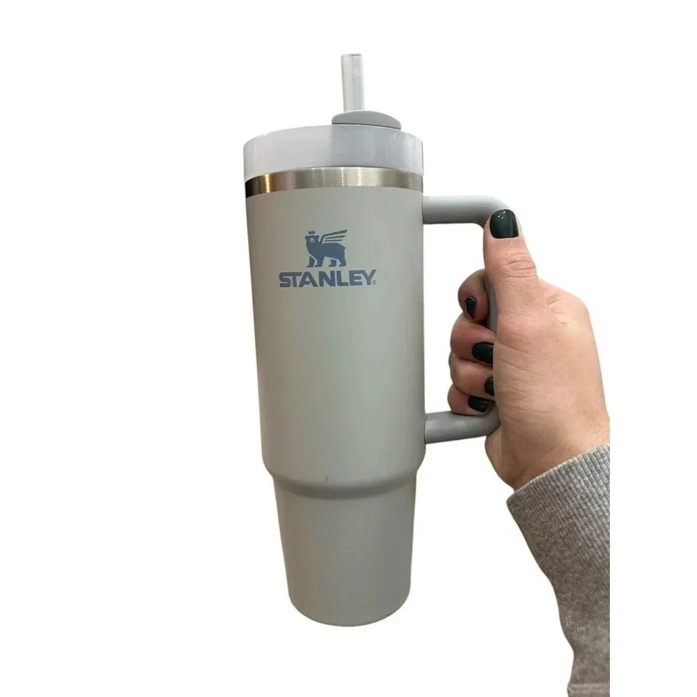 Stanley 30oz Tumbler Cup With Straw And Lid Blue/gray